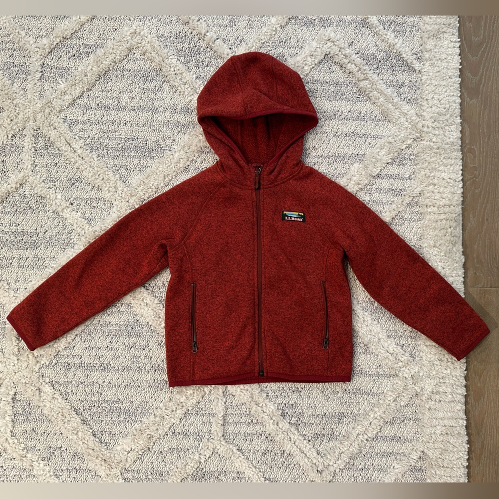 L.L. Bean Kids Red Hooded Jacket